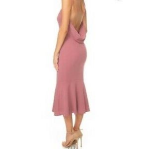 Katie May Drape Back Dress Mulberry
